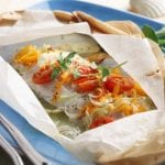 Baked Fish with Squashed Tomato Parcels 700x466