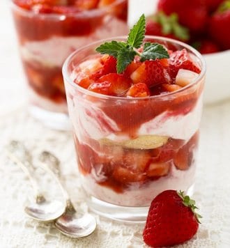 Berry Trifle with Roasted Strawberries