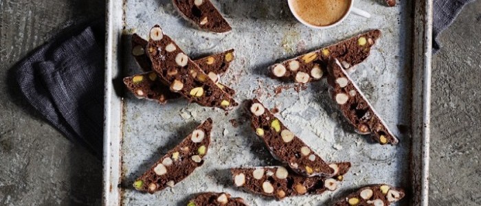 Chocolate Cherry and Pistachio Biscotti 700x690