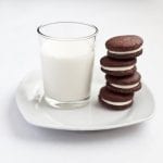 Copycat Oreos with Salted Chocolate Milk