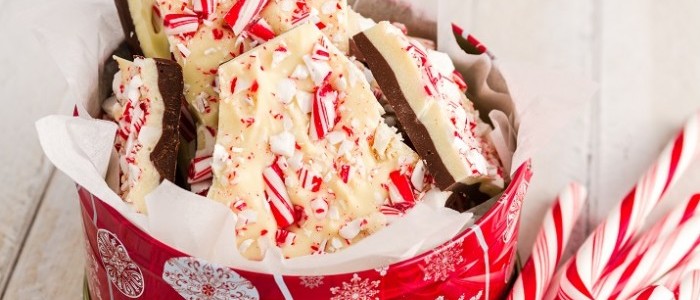 Double Chocolate Candy Cane Bark 700x466