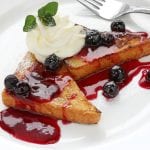 French Toast with Blueberry Compote