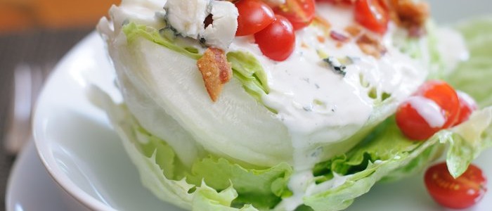 Iceberg Lettuce Wedges with Blue Cheese Dressing