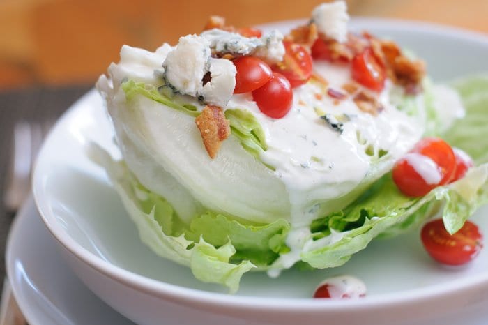 Iceberg Lettuce Wedges with Blue Cheese Dressing