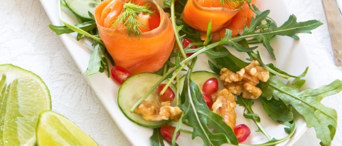 Luxury Smoked Trout and Beetroot Salad 700x489