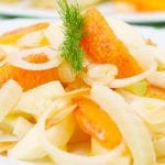 Orange and fennel salad with Kingklip ceviche 700x489