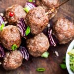 Ostrich and Fennel Kofta with Crispy chickpeas Baby Spinach and Cream