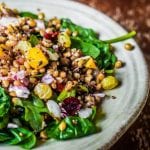 Quinoa salad with beetroot and mango 700x448