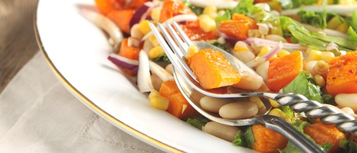 Roast Butternut Cashew and Balsamic Salad