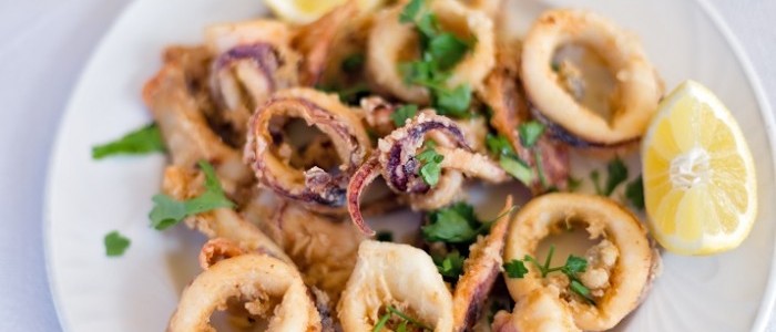 Saute of Squid Chorizo Butterbeans Tomato Garlic Lemon Parsley 700x466