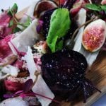 Seared Beef Carpaccio with Fig and Fennel Salad 700x466