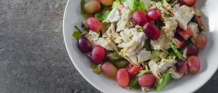 Smoked Chicken Apple and Celery Salad with Candied Walnuts 700x463