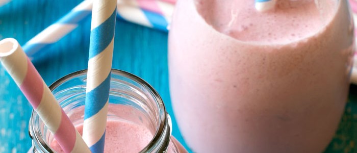 Sugar free Strawberries Cream Milkshake