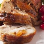Turkey roulade stuffed with gammon and spiced apples 700x489