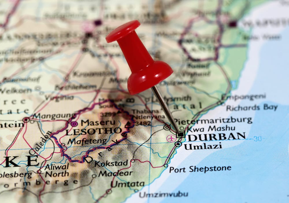 South African Food durban map