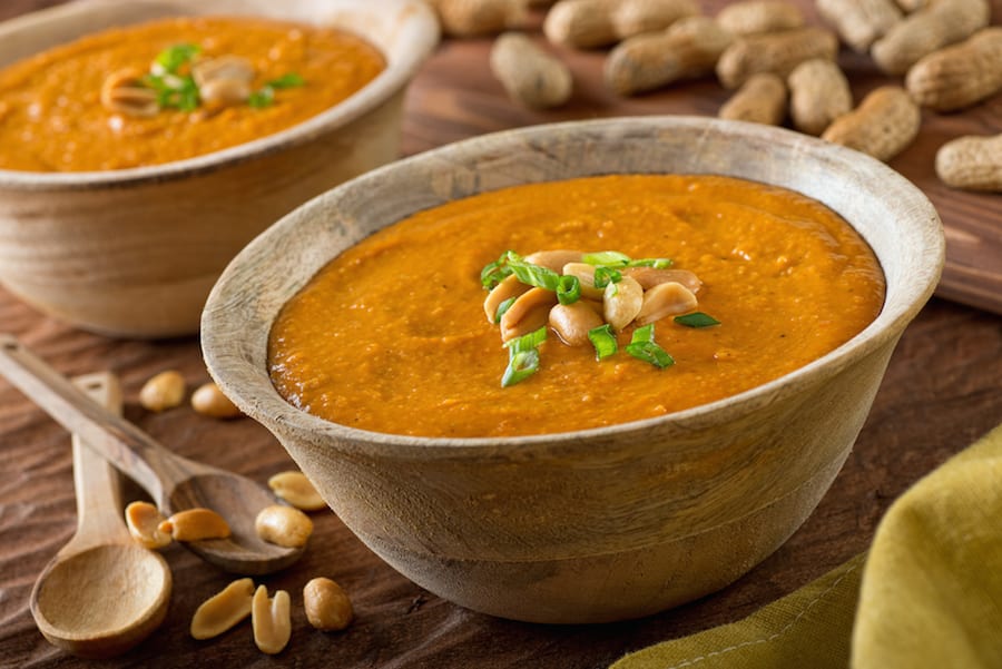 African Dishes peanut soup groundnut stew shutterstock 352810019