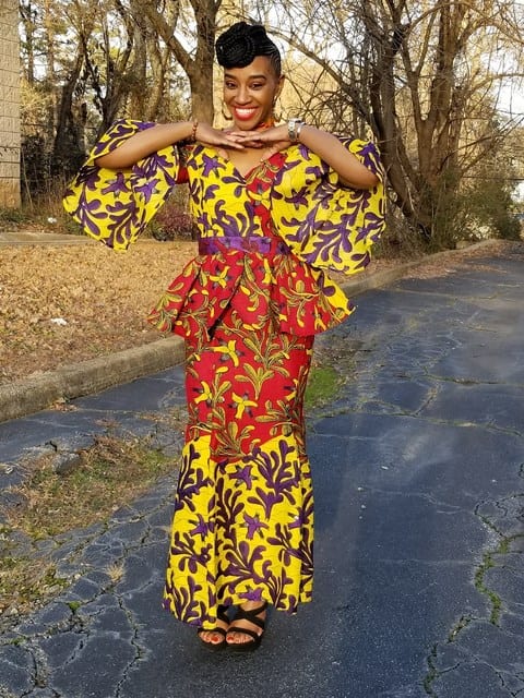 African Prom Dresses Peplum dress