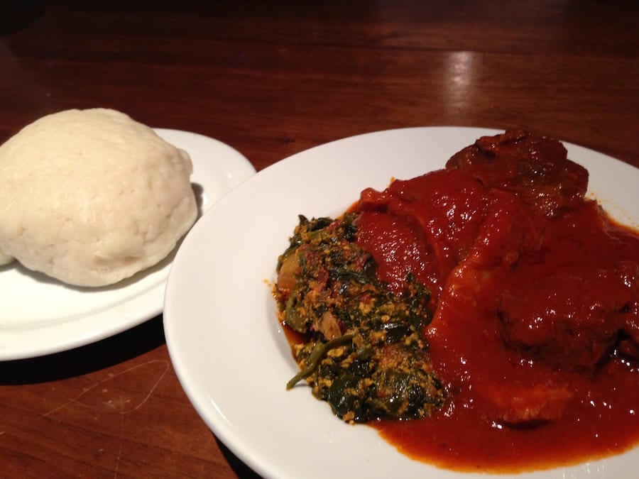Popular African Foods Egusi Soup Melon Seed Stew with Fufu