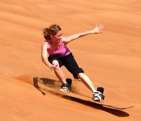 Namibia Travel Guide sandboarding