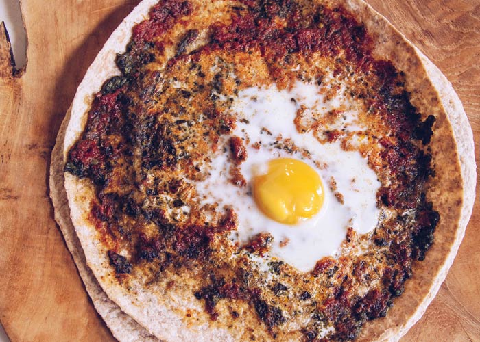 B-Well Egg and Rocket Pizza - Demand Africa